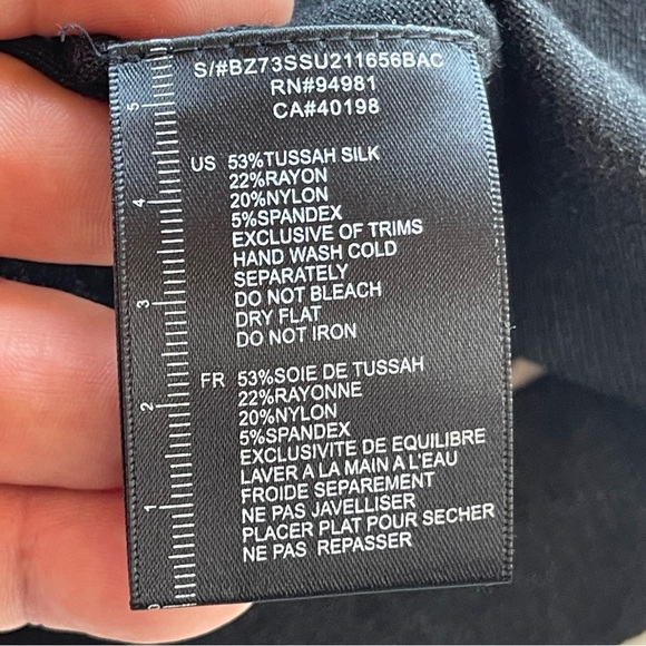 Twelve by twelve Black Sweater Cardigan/SSLV.  Women Size Small - Picture 12 of 12